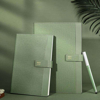 Carnet d'affaires de luxe personnalisable A5, couleur Morandi, agenda de bureau, style spirale, en acier inoxydable, A4, A6, B5, imprimé en typographie