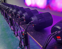 Daya Tinggi 200W Tahan Air IP65 Cob Led 4in1 Rgbw Dmx Zoom 10-60 Derajat Led Dj Panggung Lampu Par