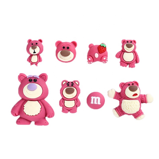 Strawberry Bear Resin Accessories DIY Mobile Phone Decoration