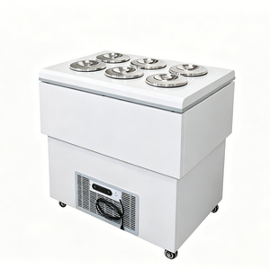 Vitrine Réfrigérée Commerciale Kolice 6 Bacs pour Gelato et Crème Glacée, en Acier Inoxydable, pour Bar Arrière - Product Image 2