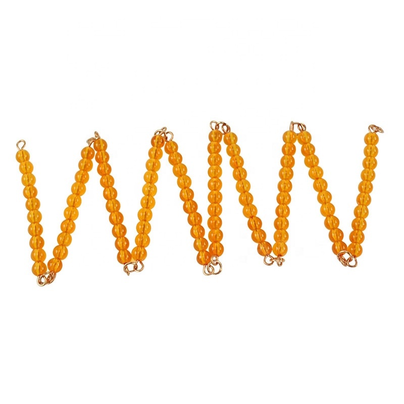 Wholesale Preschool Wooden Montessori Golden Bead