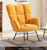 Fauteuil en velours moderne nordique avec housse amovible, base confortable, pieds en acier inoxydable, style panneau de bois, pour salon de détente