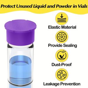 3ml Ampoule Insulin Cap 5ml Laboratory Silicone Protective Cap Injection Bottle Dust Cap Can Be <b>Repeated</b> and Customized - Product Image 4