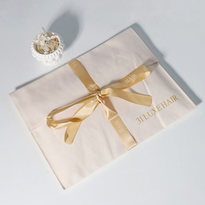 展示会や小売包装用のシルクスクリーンロゴ入りベルベットブーケ包装装飾封筒リボン付きダストバッグ - Product Image 4