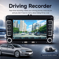 Estéreo Inalámbrico para Auto con CarPlay y Android Auto de 7 Pulgadas y 2 Din para Skoda Octavia, Yeti, Superb, Seat León, Toledo, Cámara Trasera, SWC, Radio para Auto