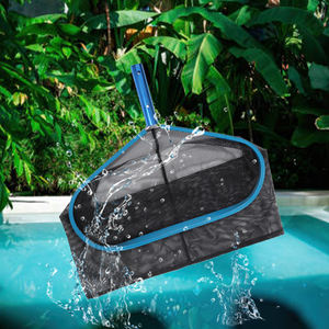 Détection de fuite d'écumoire Accessoires de piscine Râteau à feuilles Écumoire Poignée en métal Filet d'écumoire de feuilles de piscine - Product Image 2