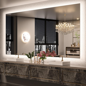 84x40 inch lớn treo tường LED Gương phòng tắm Backlit chiếu sáng defogging điều khiển cảm ứng vô cấp Dimmable thiết kế hiện đại cho - Product Image 1