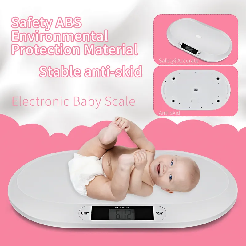 20KG2G高精度ワイヤレススマート健康ボディ表示子供のためのかわいい赤ちゃん電子デジタル体重計