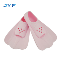 JYF Meilleures ventes Palmes de natation courtes en silicone à design ergonomique pour l'entraînement des enfants