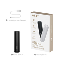 Présente Power Bank Petite taille Poceket Chargeur de batterie de téléphone portable 18650 Batterie au lithium de secours Mini Power Bank