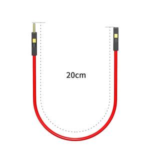 Cavo per Test in Silicone morbido flessibile da 2.54mm placcato oro Pin Dupont filo Jumper (8 pollici) 6 colori per elettronica elettrica - Product Image 1