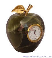 Reloj de Ónix Verde Oscuro de Diseño Moderno, Personalizable OEM, Acabado Premium, Hecho a Mano, Portátil, Certificado ISO9001, para el Hogar
