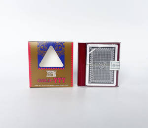 <span class=keywords><strong>777</strong></span> naipes borde dorado juegos de <span class=keywords><strong>casino</strong></span> de alta calidad naipes de plástico impermeables - Product Image 3