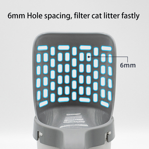 Recogedor de excrementos ecológico a pilas para gatos y perros, pala para arena, bandeja sanitaria de plástico, soporte para bolsas de excrementos, tamiz para arena. - Product Image 5