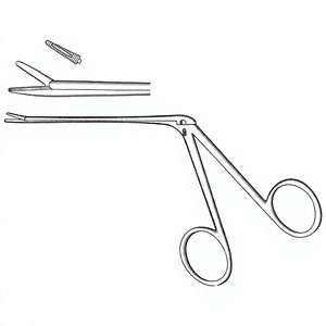   Pinces à polypes auriculaires 12 cm (4-3/4 pouces) en acier inoxydable, instrument chirurgical ORL pour l'élimination des polypes auriculaires et la préhension des tissus - Product Image 1