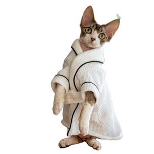 Hunde trocknungs mantel trocken schnell Haustier tragen wärmende Hunde bademantel Handtuch Hunde kleidung - Product Image 1