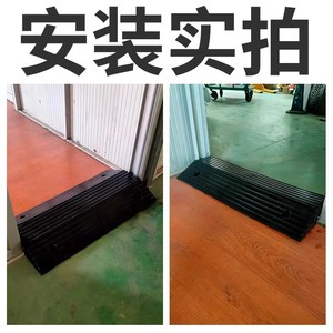 Rampa de protección de cables tipo puente Qingli'ao de 80x40cm, material de goma, almohadilla de umbral para gestión de cables en el suelo - Product Image 5