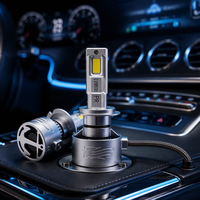 N14 LED 180W Haute Puissance Puce 4575 Blanc Froid 6000K Dissipation Thermique à Ailettes 12V 24V Phares LED de Voiture H7 H11 H4 Hb3 Hb4 9012