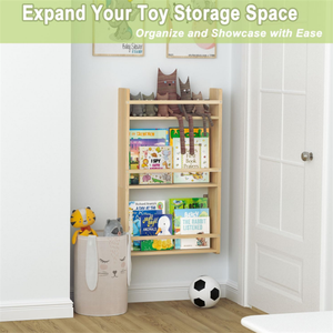 Estantes flotantes de madera <span class=keywords><strong>para</strong></span> libros <span class=keywords><strong>para</strong></span> niños, estantería de madera montada en la pared <span class=keywords><strong>para</strong></span> niños pequeños, estantería <span class=keywords><strong>para</strong></span> guardería - Product Image 5
