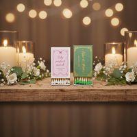 Custom Wedding Matchbox the Perfect Match Personalized Matchbook Bulk Wholesale Luxury Foil Logo Wedding Favors Party Gifts