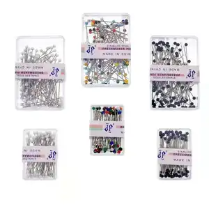 100pcs/Box Sewing Pins 38mm Glass Head Pins Needles for Dressmaking DIY Sewing Crafts Sewing Accessories