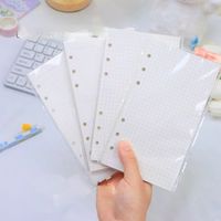 A6 A5 Feuilles Papier Pages Planificateur Recharge 6 Trous Reliure Inserts Papier à Notes pour A6 Budget Binder Journaux Journal