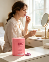 Capsules de Probiotiques Vaginaux Marque Blanche, 60 Capsules Végétaliennes, Soutien de la Flore et du pH Équilibré, Complément Alimentaire pour le Bien-être Féminin