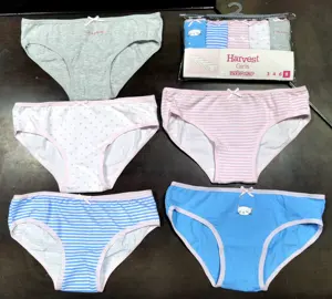 Kids Underwear 7-pack Girls Cotton Briefs Custom Models Designs Sizes Packages