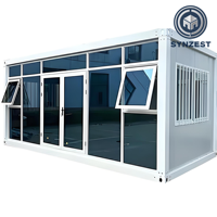 Maison conteneur préfabriquée modulaire et détachable de 20 pieds, bureau mobile moderne, maisonnette préfabriquée, maisons portables pour bureau