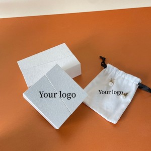 Bán Buôn Tùy Chỉnh Đôi Cửa Cuốn Sách Hình Dạng Từ Các Tông Hộp Vòng Đeo Tay Vòng Cổ Bông Tai Đồ Trang Sức Bao Bì Hộp Với Túi Nhung - Product Image 1