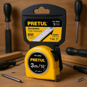 Cinta Métrica Amarilla 3M PRO-3MEB Flex Metro 13mm Tarjeta Plástica con Visualizador de Precio - Product Image 2