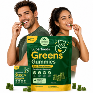 ODM OEM Boost Nutrition Quotidienne Énergisant Santé Intestinale Renforce les Défenses Immunitaires Nourrit la Peau et les Cheveux Superaliments Végétaliens Adolescents Adultes - Product Image 1