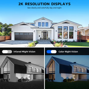 Camera quan sát kép Camera ứng dụng điều khiển IP65 không thấm nước nhà vườn giám sát an ninh ánh sáng ngoài trời năng lượng mặt trời ánh sáng đường phố với máy ảnh - Product Image 3