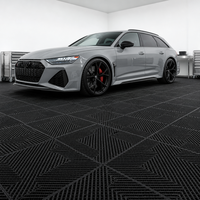 Dalles de sol de garage intérieures antidérapantes modernes, emboîtables, en plastique modulaire pour garage