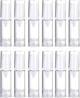 Flacons pompe sans air, distributeurs de lotion, flacons de voyage pour crème et fond de teint liquide 10ml 15ml