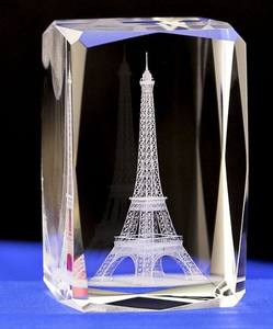 K-6028厂家批发高品质K9水晶立方体定制3D激光水晶玻璃相框立方体 - Product Image 2