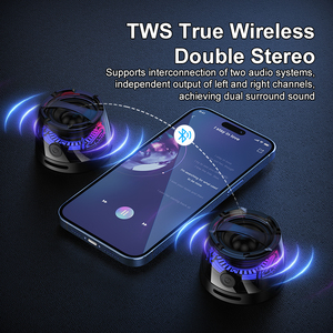 Xách tay 5 Wát USB xe loa không dây Mini Magnetic cho <span class=keywords><strong>Bluetooth</strong></span> RGB Led âm thanh chất lượng cao âm thanh cho điện thoại di động nhà ngoài trời - Product Image 6