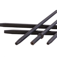 Atlas 7 PDC Tapered Drill Rod Z708 108*H22 11 12 Degree Hexagon Drill Steel Rubber Tapered Button Bit for Rock in South America