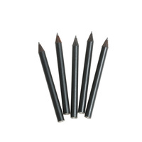 Crayons de golf courts en bois noir avec logo personnalisé, mini-crayons de poche, ensemble de crayons promotionnels pour mariage, enquête, hôtel, articles de toilette