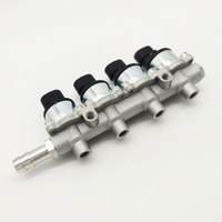 Riel de Inyectores de Gas GNC/GLP de 2 Ohmios, Repuestos para Sistema de Combustible Automotriz con Boquilla para 3, 4, 6 y 8 Cilindros, Tipo IG 7 Dakota LP