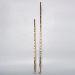 Pipa para fumar de latón largo tradicional Pipa de tabaco duradera desmontable - Product Image 1