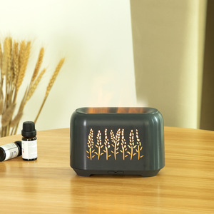 Difusor de aroma con diseño de espiga de trigo, 150 ml, humidificador con luz LED de llama USB para uso doméstico y comercial - Product Image 3