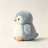Peluche pingouin personnalisée OEM ODM, jouet en peluche doux et moelleux, poupée animale pour enfants, cadeau, décoration de vacances, peluches promotionnelles