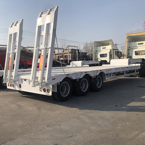 China 3 Assen 40T-80T Gooseneck Lowboy Oplegger Laagbed Met Staal Materiaal - Product Image 2