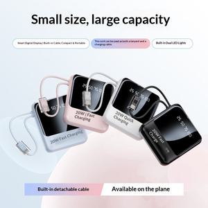 Mini Power Bank USB Haute Capacité 10000mAh, Sortie 3A, Charge Rapide 15W, Affichage LED, Technologie GaN, Charge Sans Fil, Charge par Panneau Solaire - Product Image 5