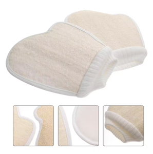 Gants de bain exfoliants en loofah, brosses de douche naturelles pour le corps, éponges de nettoyage, outils extensibles pour femmes - Product Image 4