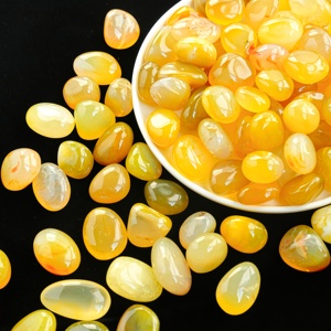 Wholesale High Quality Yellow Agate Tumble Stones for Home Decoration and Feng Shui Decorations Elegant Accessory - Product Image 3