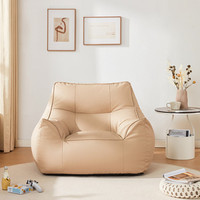Pouf d'intérieur en cuir durable, nouveau style, canapé simple, pouf avec design traditionnel, housse imperméable