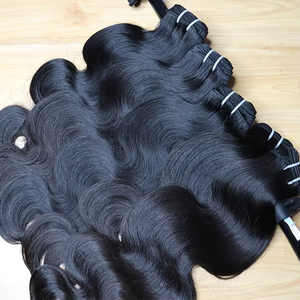 Paquetes de cabello humano indio y vietnamita crudo de un solo donante sin procesar Cabello virgen ondulado de un proveedor de confianza - Product Image 2