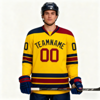 Vêtements de hockey sur glace personnalisés unisexe Maillot de sublimation de haute qualité Nouveau design Équipement d'entraînement de premier choix pour adultes